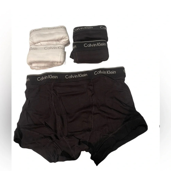 NNT 5 x calvin Klein essential comfortable logo stretch cotton boxer shorts M - Picture 2 of 2